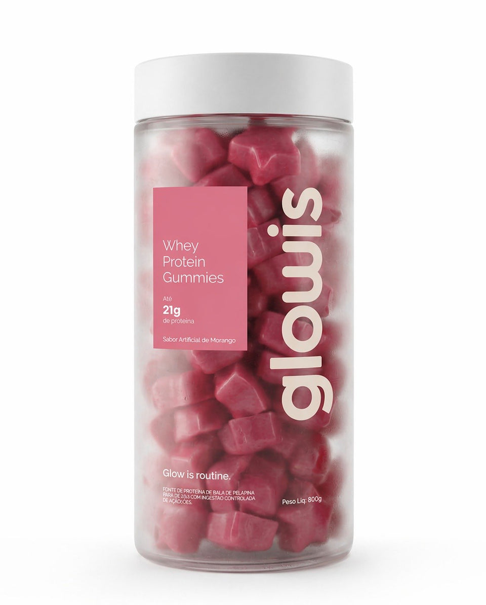 Whey Protein Gummies Morango 120 Gomas