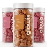Whey Protein Gummies Kit 3 potes de 120 Gomas - 2 Morango e 1 Caramelo