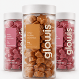 Whey Protein Gummies Kit 3 potes de 60 Gomas - 2 Morango e 1 Caramelo