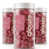 Whey Protein Gummies Morango Kit 3 potes de 120 Gomas