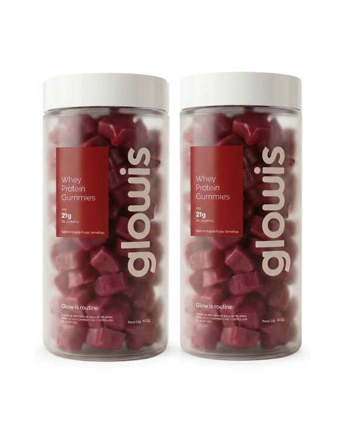 Kit com 2 potes de Frutas Vermelhas 120 gomas